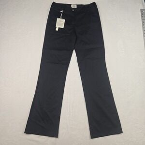 NWT White House‎ Black Market Black Boot Leg Pants Size 4 Satin